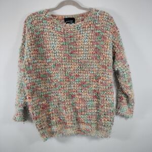 Anthropologie Textured Knit Eyelash Sweater